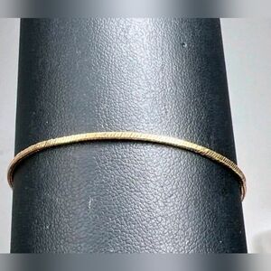 Aurafin 14K Yellow Gold Box Chain Bracelet 3.08g